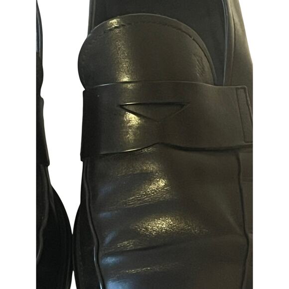 Tod\'s Black Leather Penny Loafer Driving Shoes •Mens US 7.5• Tods Italy $795 EXC main image 8